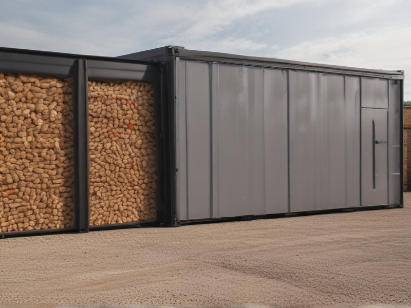 wood pellet storage