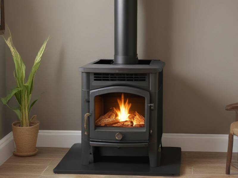 corn wood pellet stove