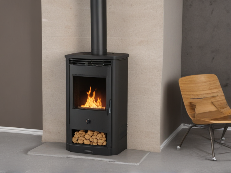 pellet stove pellet storage