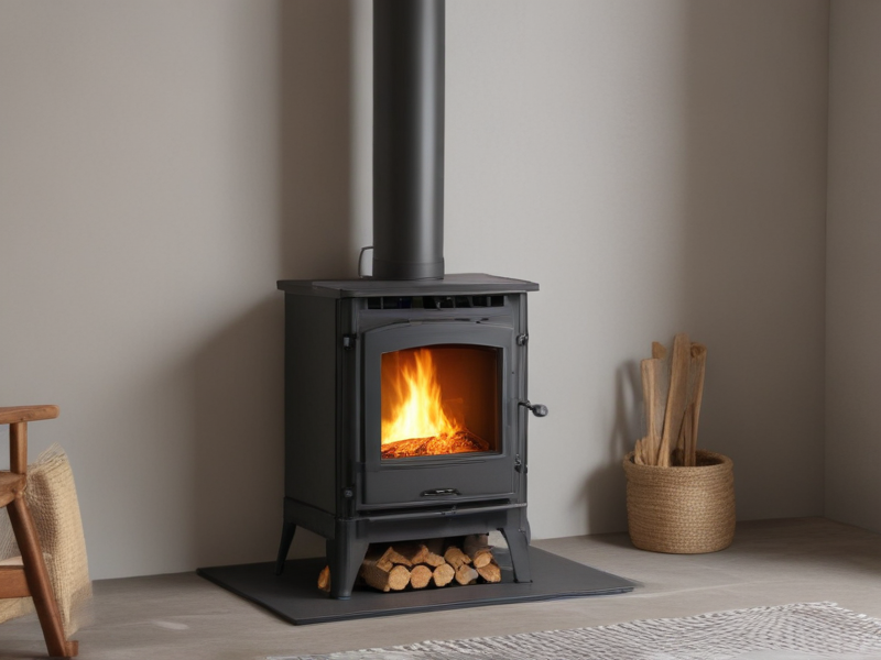 pellet stove pellet storage