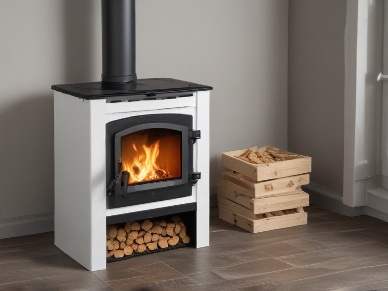 pellet stove pellet storage