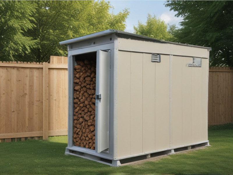 outdoor pellet storage